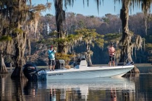 side shot in water fishing